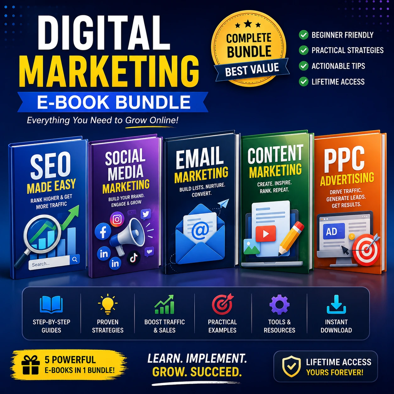 Digital Marketing E-book Bundle
